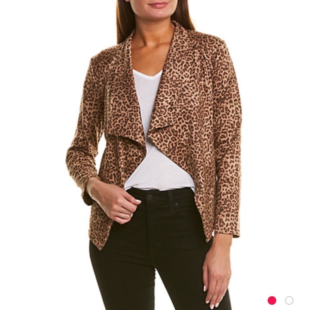 BB DAKOTA cheetah print blazer jacket size large